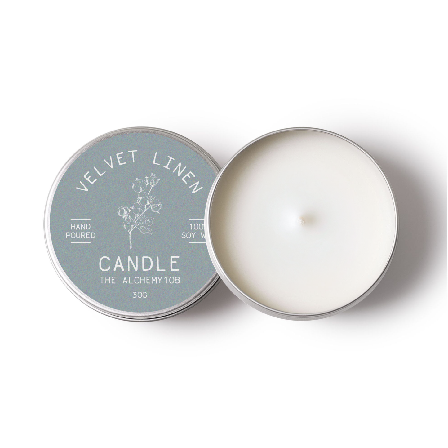 VELVET LINEN Mini Soy Wax Candle