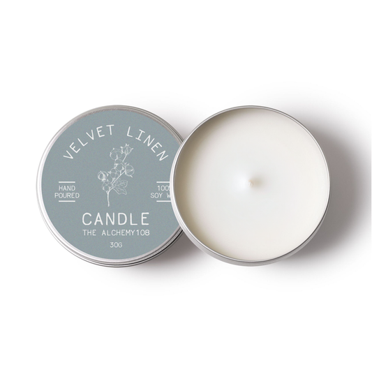VELVET LINEN Mini Soy Wax Candle