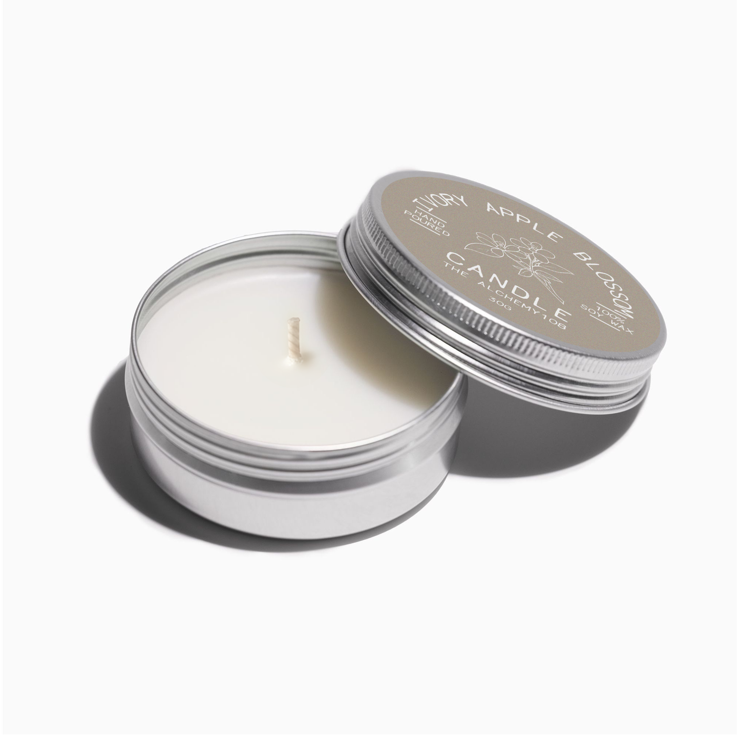 IVORY APPLE BLOSSOM Mini Soy Wax Candle