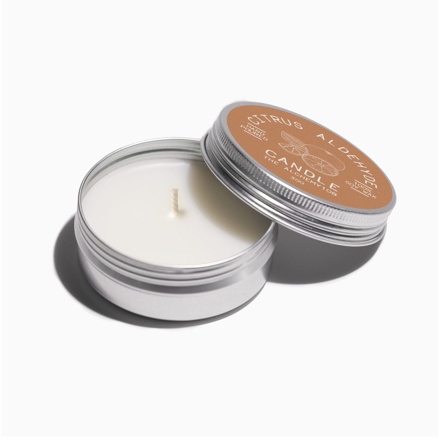 CITRUS ALDEHYDE Mini Soy Wax Candle