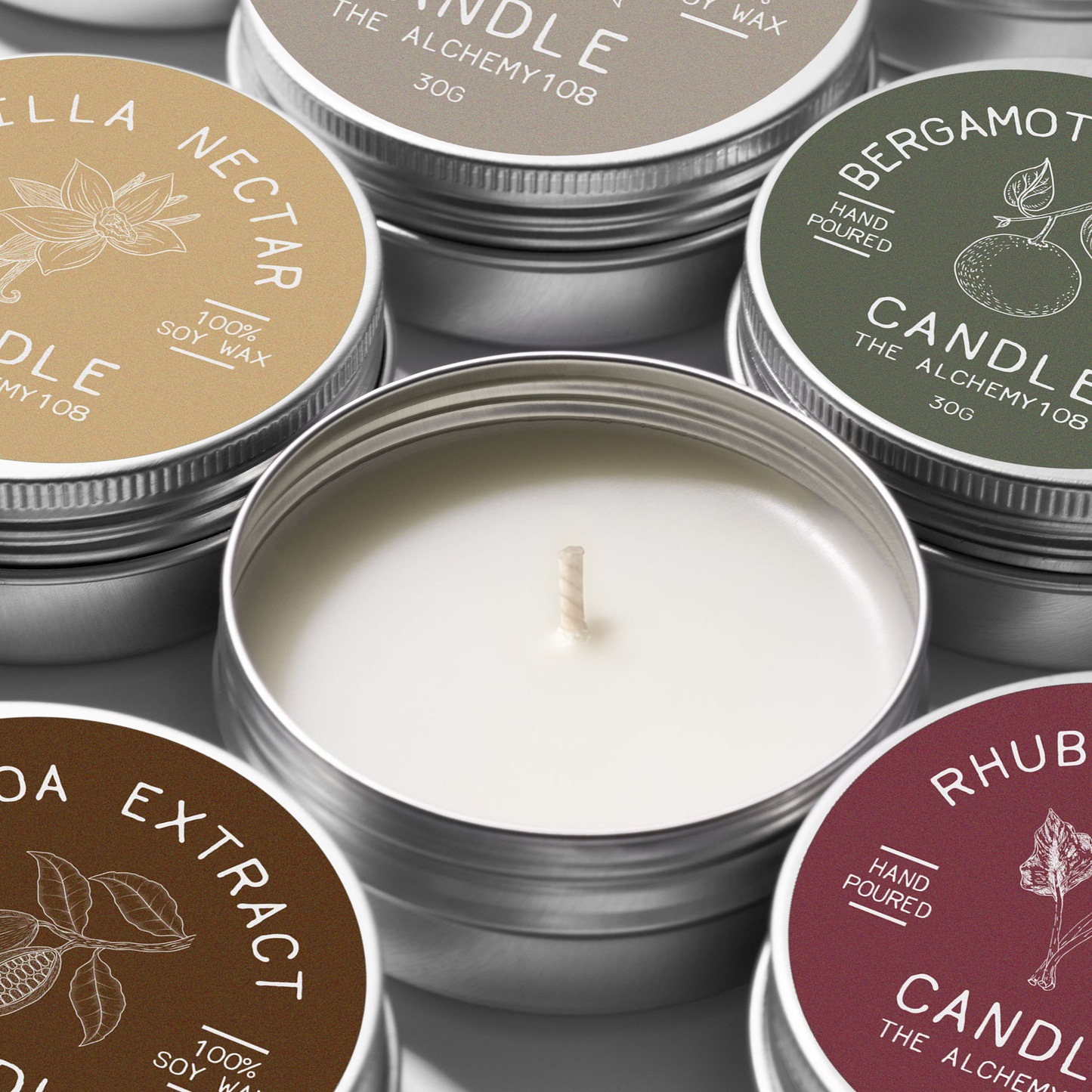 CITRUS ALDEHYDE Mini Soy Wax Candle