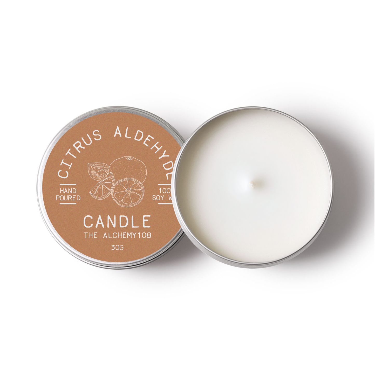 CITRUS ALDEHYDE Mini Soy Wax Candle